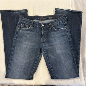 7 For All Mankind Women's Blue Boot Cut Jeans